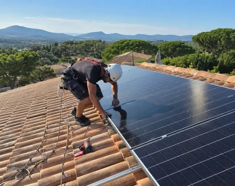 Installateur panneaux solaires Saint-Laurent-la-Vernède — pose photovoltaïque sur toiture