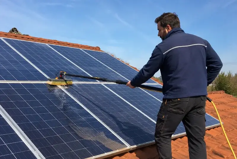 Nettoyage et entretien de panneaux solaires à Saint-Laurent-la-Vernède